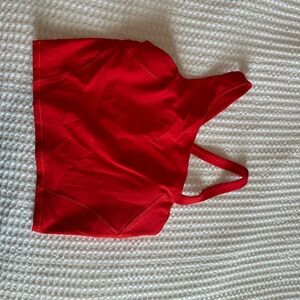 Red Strappy Crop Top Lululemon